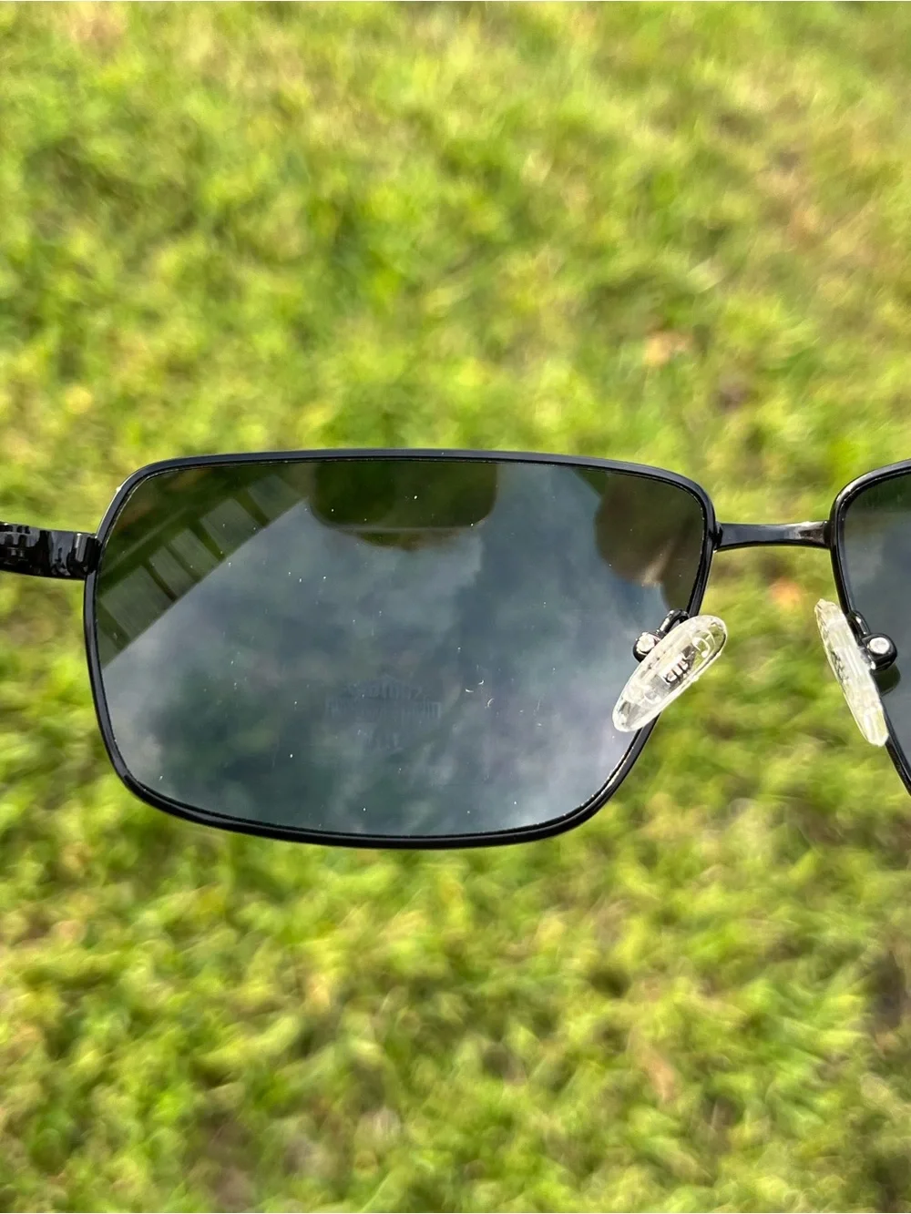 NWT Harley-Davidson Black Frame Sunglasses with Blue-Purple Reflective Lenses